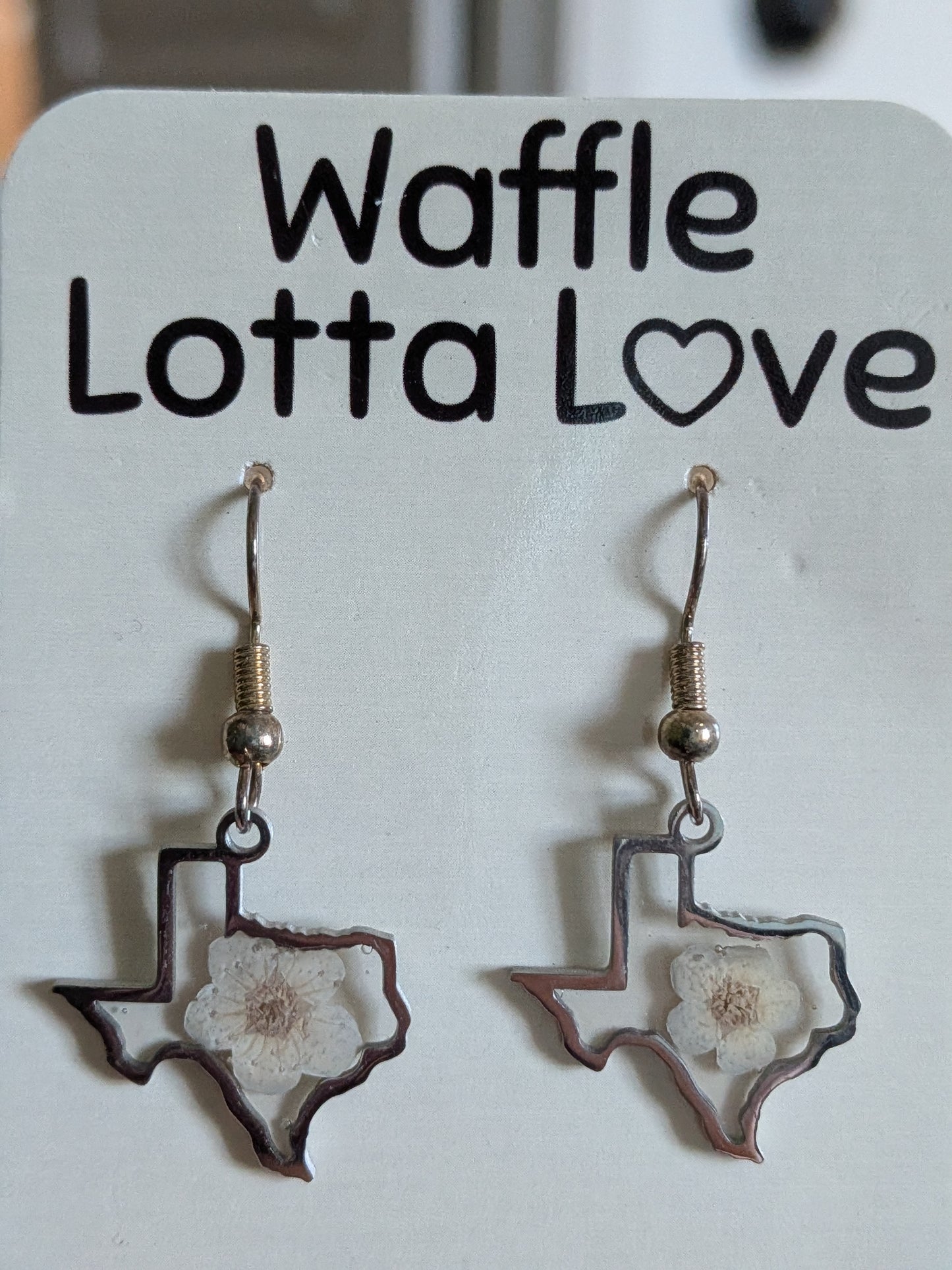 Silver Texas Forget-Me-Not Earrings