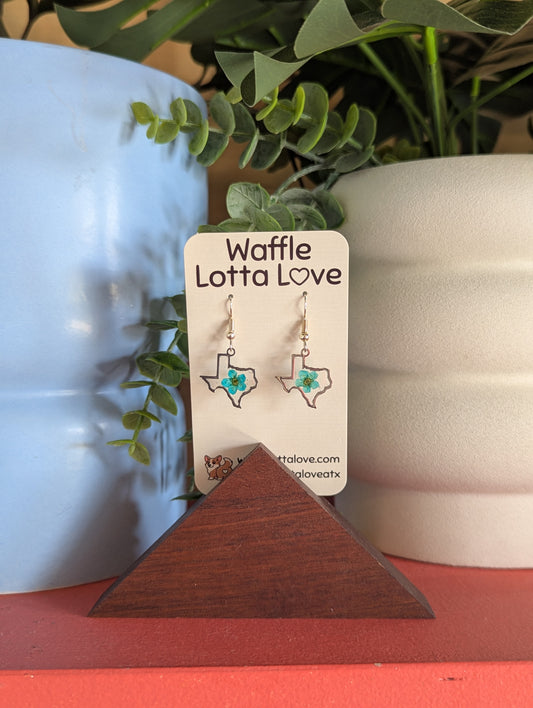 Silver Texas Forget-Me-Not Earrings