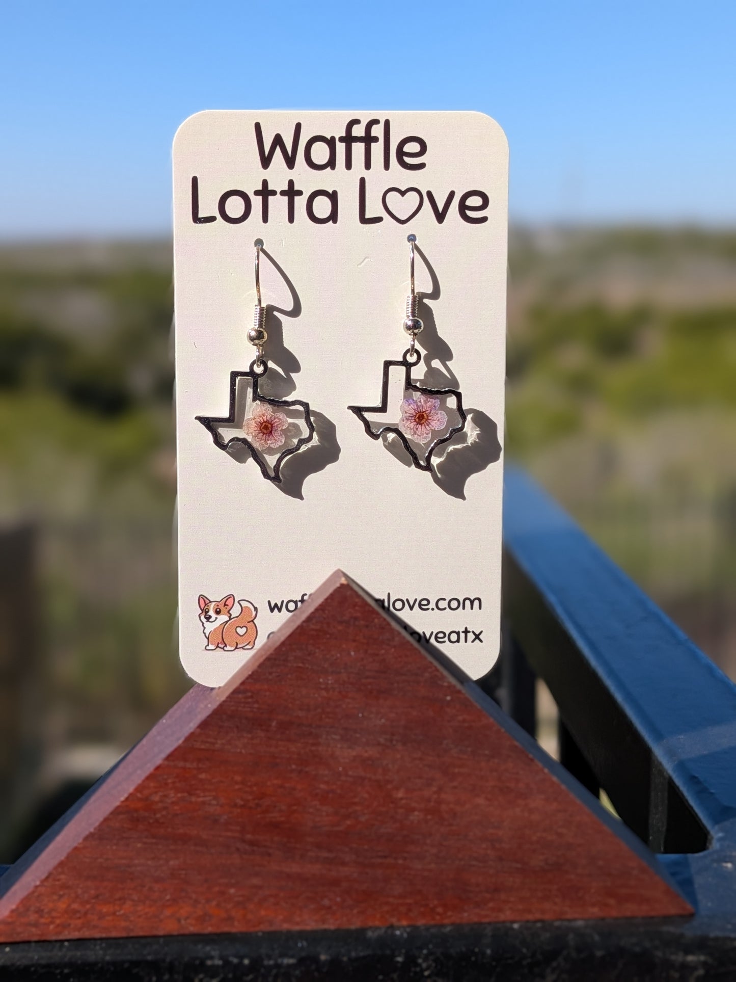 Silver Texas Forget-Me-Not Earrings