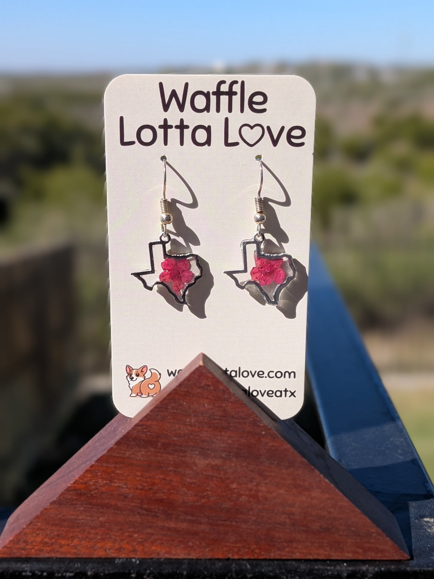 Silver Texas Forget-Me-Not Earrings